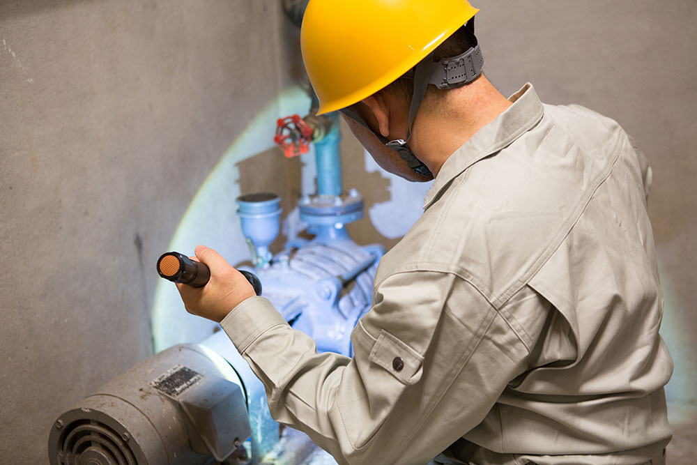 ポンプ点検及び内視鏡調査